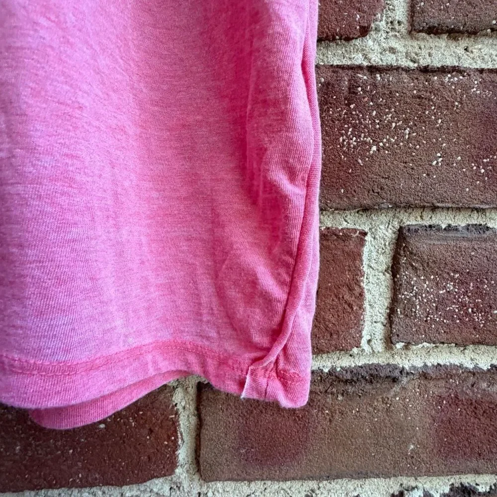 Free People X We The Free Vella Pocket Burnout Oversized Tee coral M NEW
